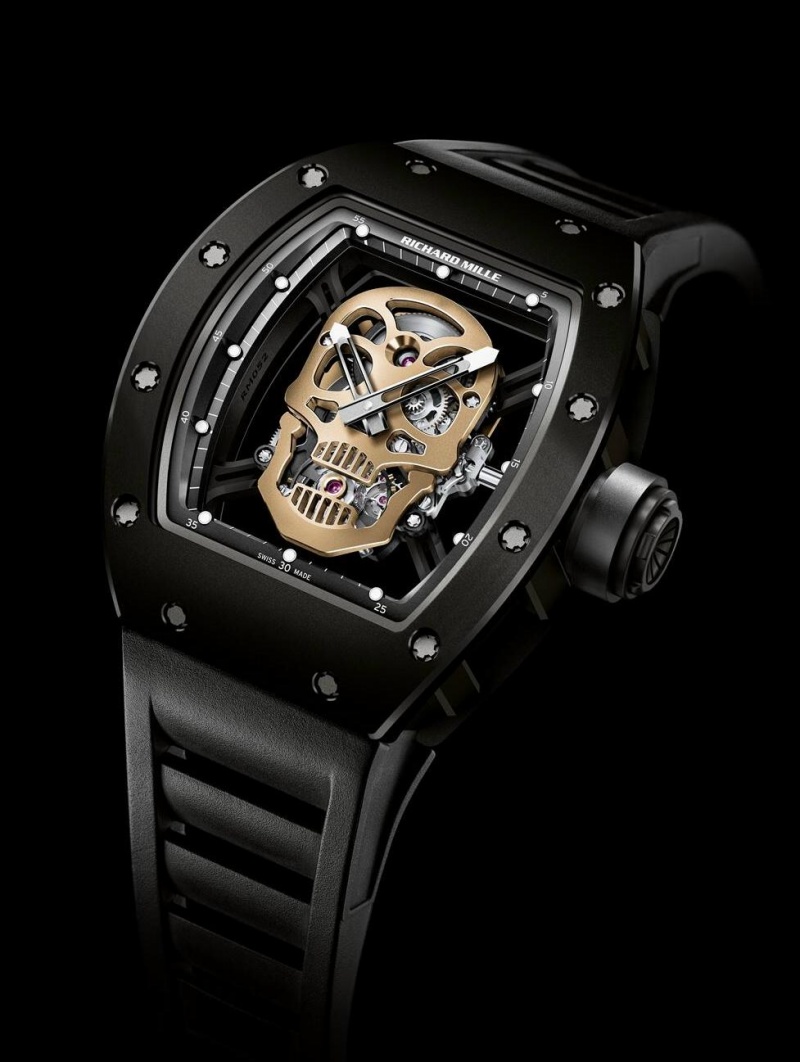 Richard Mille Nano Ceramic RM 52 01 Skull Tourbillon Luxois