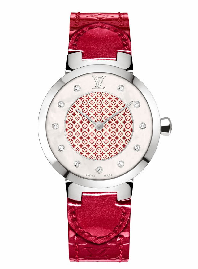 Designer Diamond Monogram Timepieces : louis vuitton tambour monogram