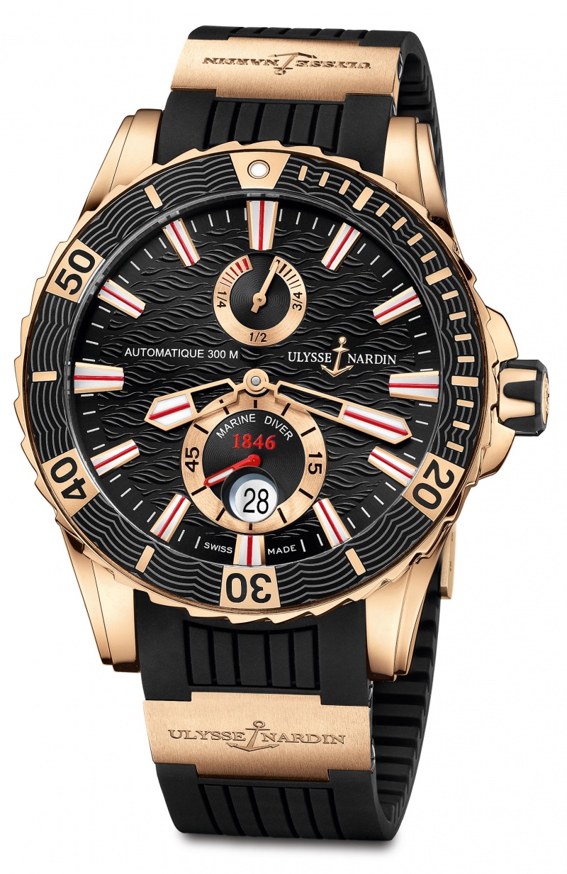 Ulysse Nardin Marine Diver in Gold Luxois