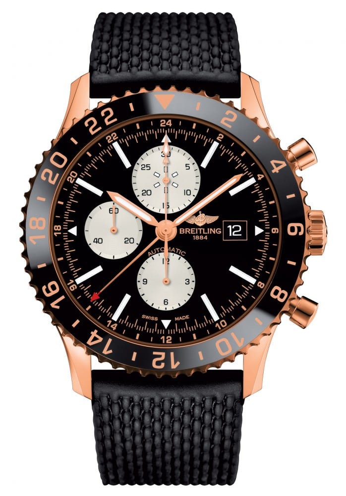 breitling red gold