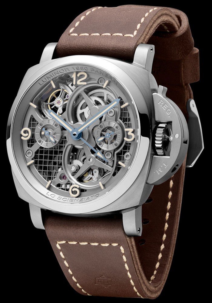 Panerai Lo Scienziato Luminor Tourbillon GMT Titano Luxois