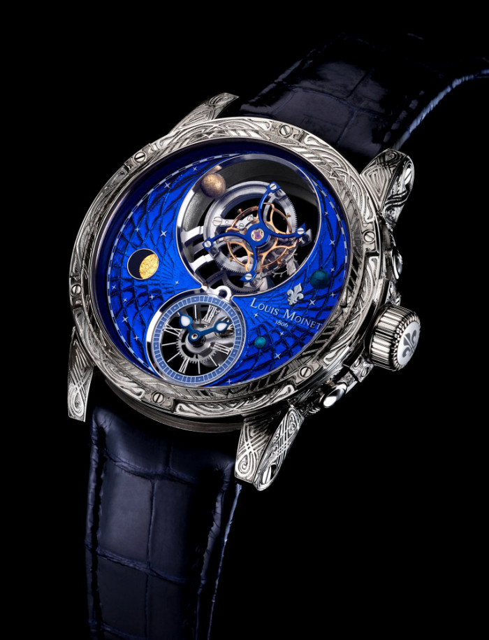 Louis Moinet Men's Memoris Deep Blue Watch