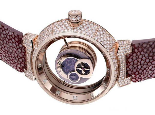 Louis Vuitton Tambour Chronograph RARE 18k Rose Gold Chronograph LV