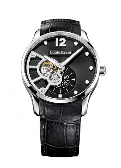 Louis Erard Men's '1931' Chronograph Grey Dial Grey Leather Strap Automatic Watch 78225PR13.BRC36